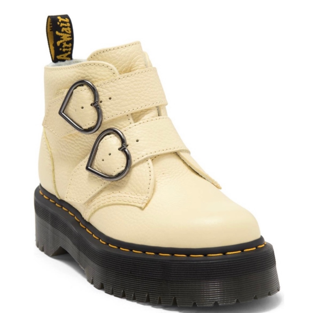 Dr Martens Brand New Cream Booties